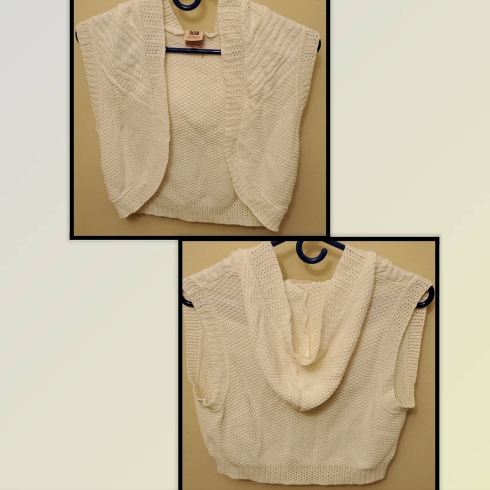 *3for$12* Faded Glory Knit Hoodie Crop Top